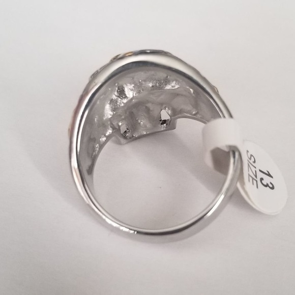 New stainless‎ steel skull ring size 9 - Picture 3 of 5